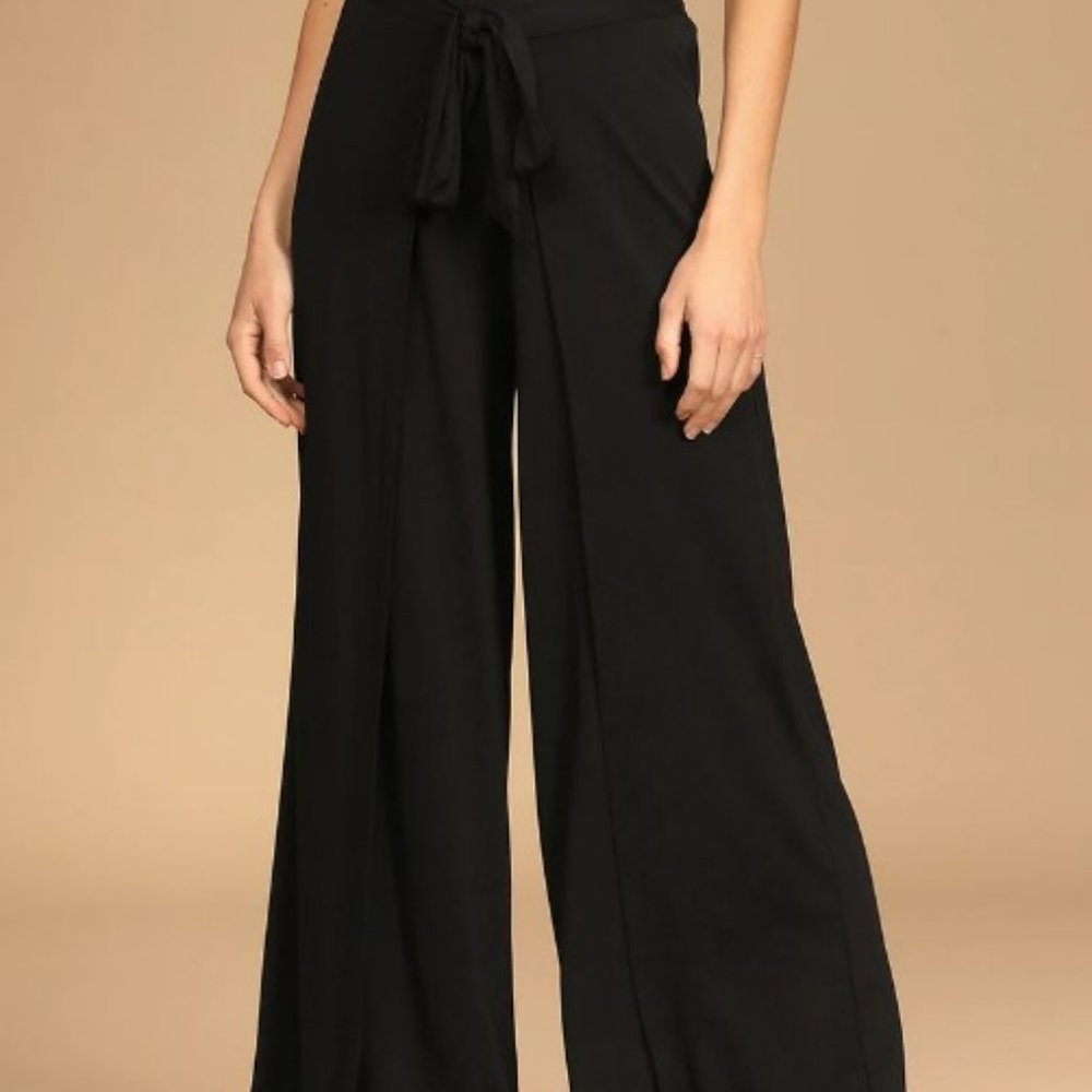 Lulus Tie-Front Culotte Pants